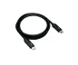 Preview: DINIC USB 3.2 Kabel Typ C-C Stecker, schwarz, unterstützt 100W (20V/5A) Aufladung, 1m